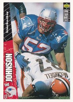 Ted Johnson New England Patriots 1996 Upper Deck Collector's Choice NFL Rookie Card #125